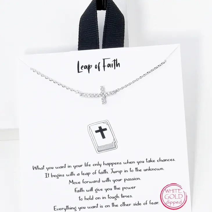 Cz Gold-Dipped Cross Necklace-RH