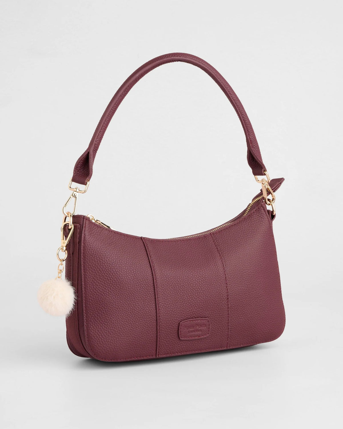 POM POM LONDON EDGWARE DARK MAROON