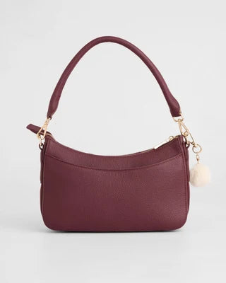 POM POM LONDON EDGWARE DARK MAROON