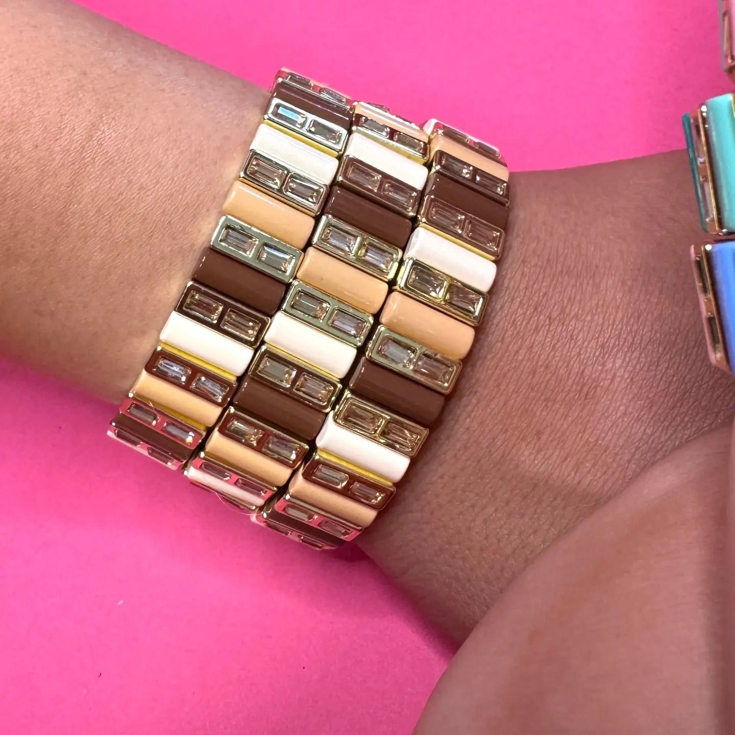 Dreamy Bar Bracelet-Mocha