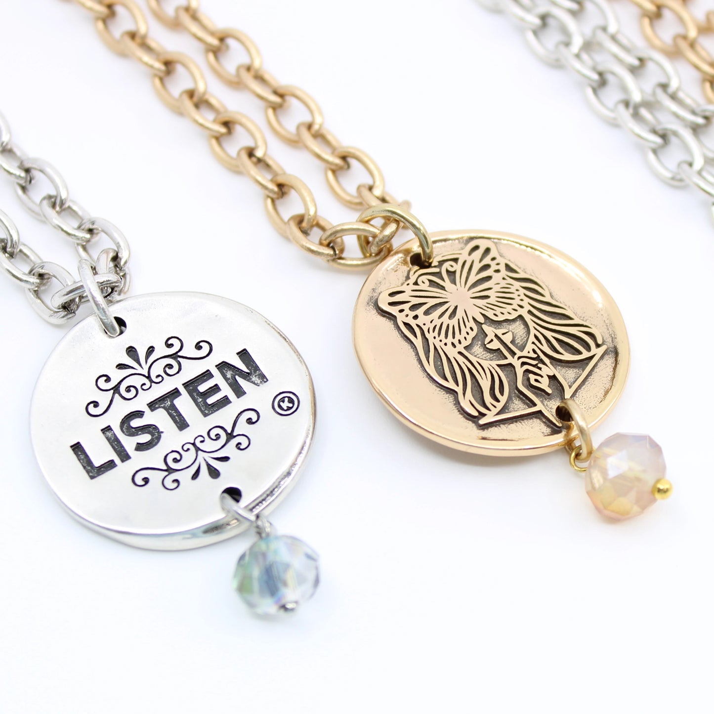 Listen Madame Butterfly Essential Necklace-Gold