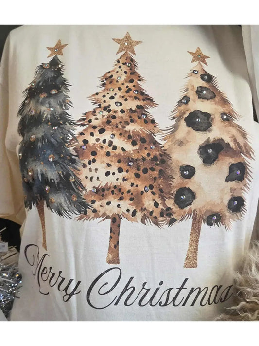 Merry Christmas Cheetah Trees