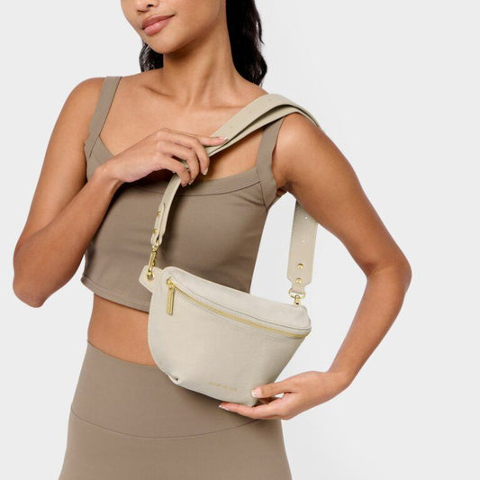 Katie Loxton NYLON-LUXE BELT BAG-Chalk