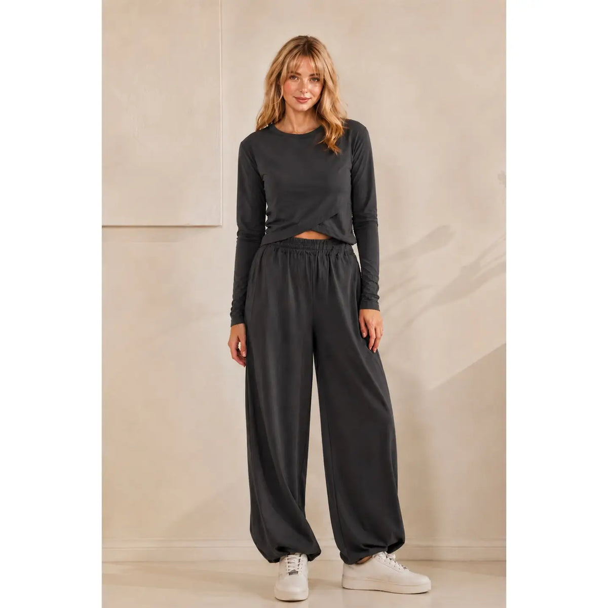 Cozy Twist Lounge Set-Charcoal