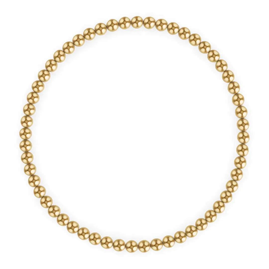 Kylar Mack 3mm 7.5" Gold Bracelet