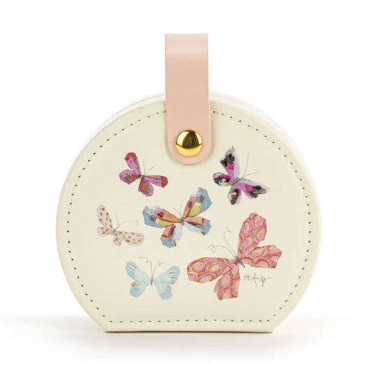 Butterfly Travel Jewelry Case - 4x3in