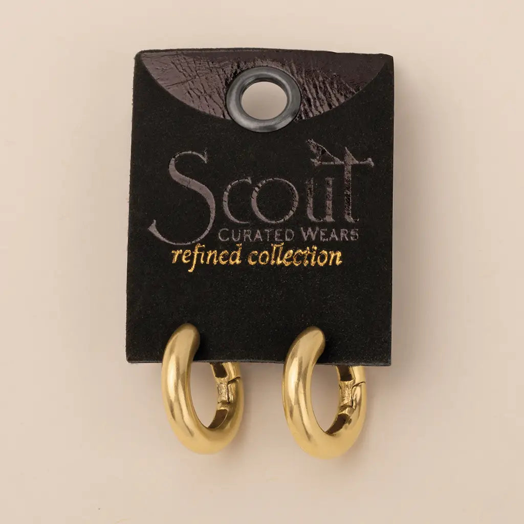 Refined Earring Collection - Stellar Hoop/Gold