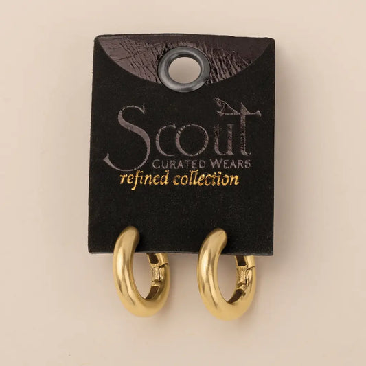 Refined Earring Collection - Stellar Hoop/Gold
