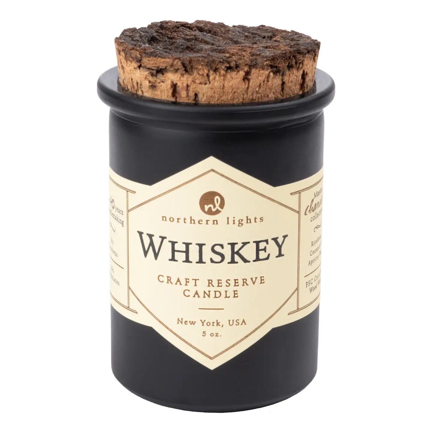 Whiskey Reserve Black Candle