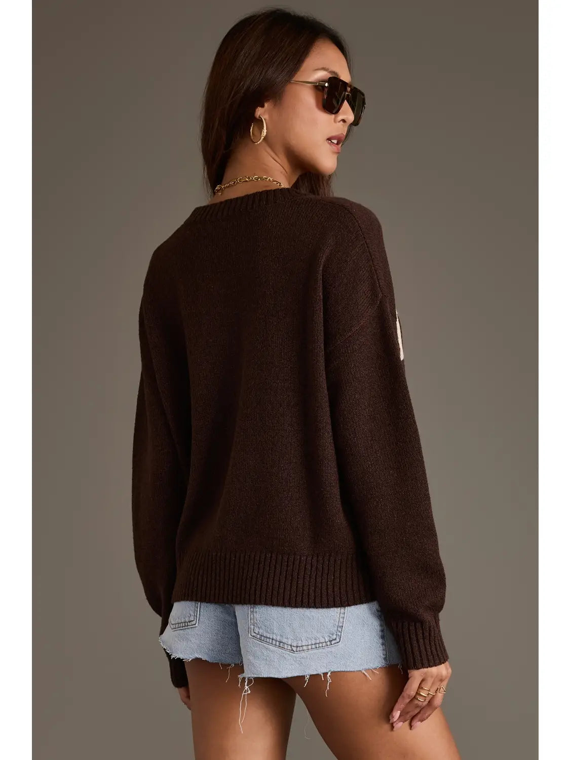 Brown Rodeo Lightweight Sweater