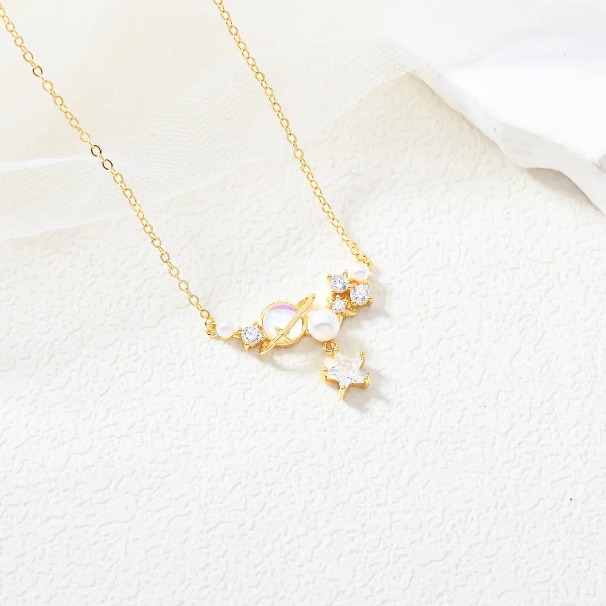 Golden Orbit Necklace