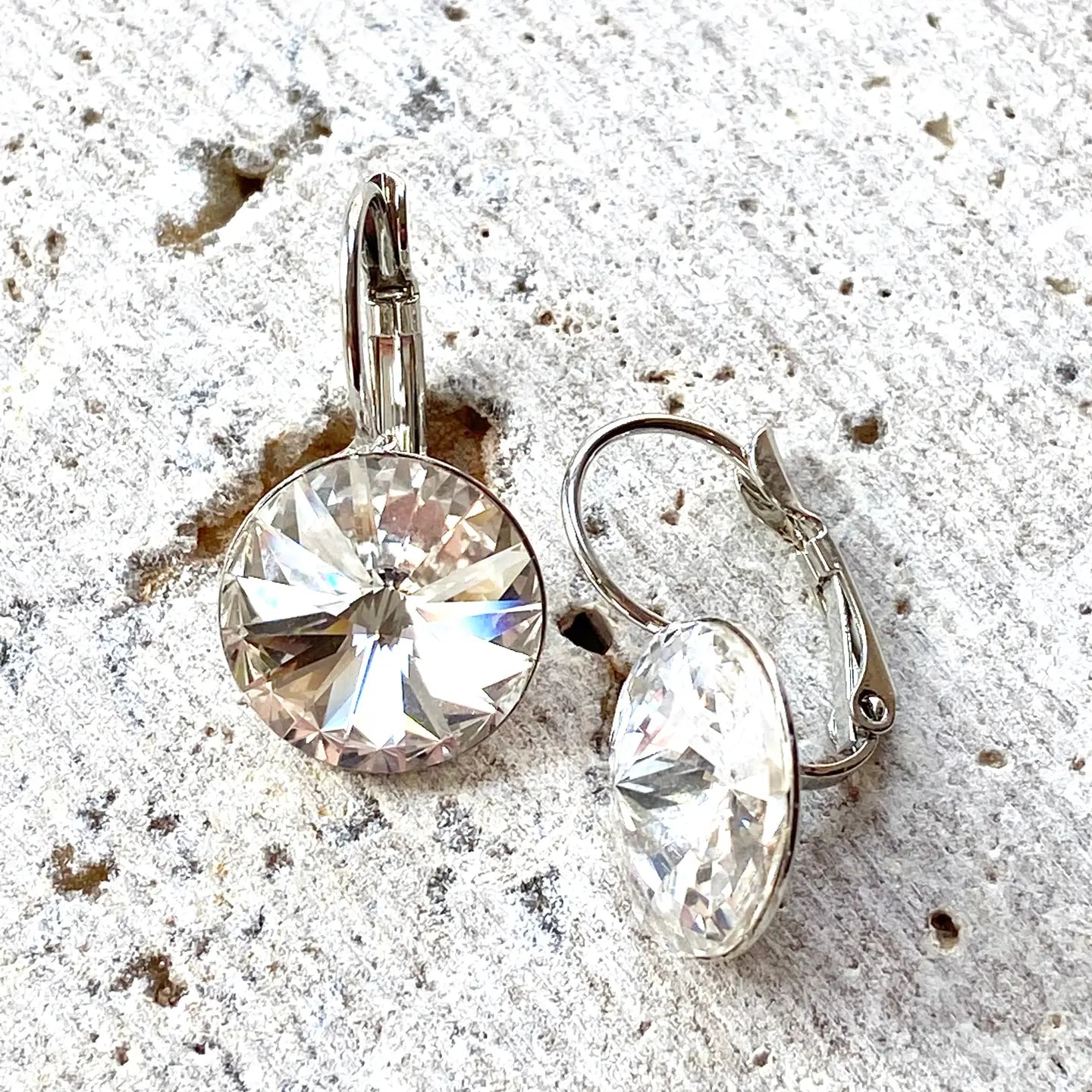 Clear Swarovski Crystal Earrings Boutique. Bridal Jewelry
