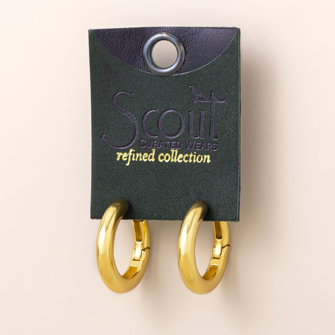 Refined Earring Collection - Med Stellar Hoop/Gold