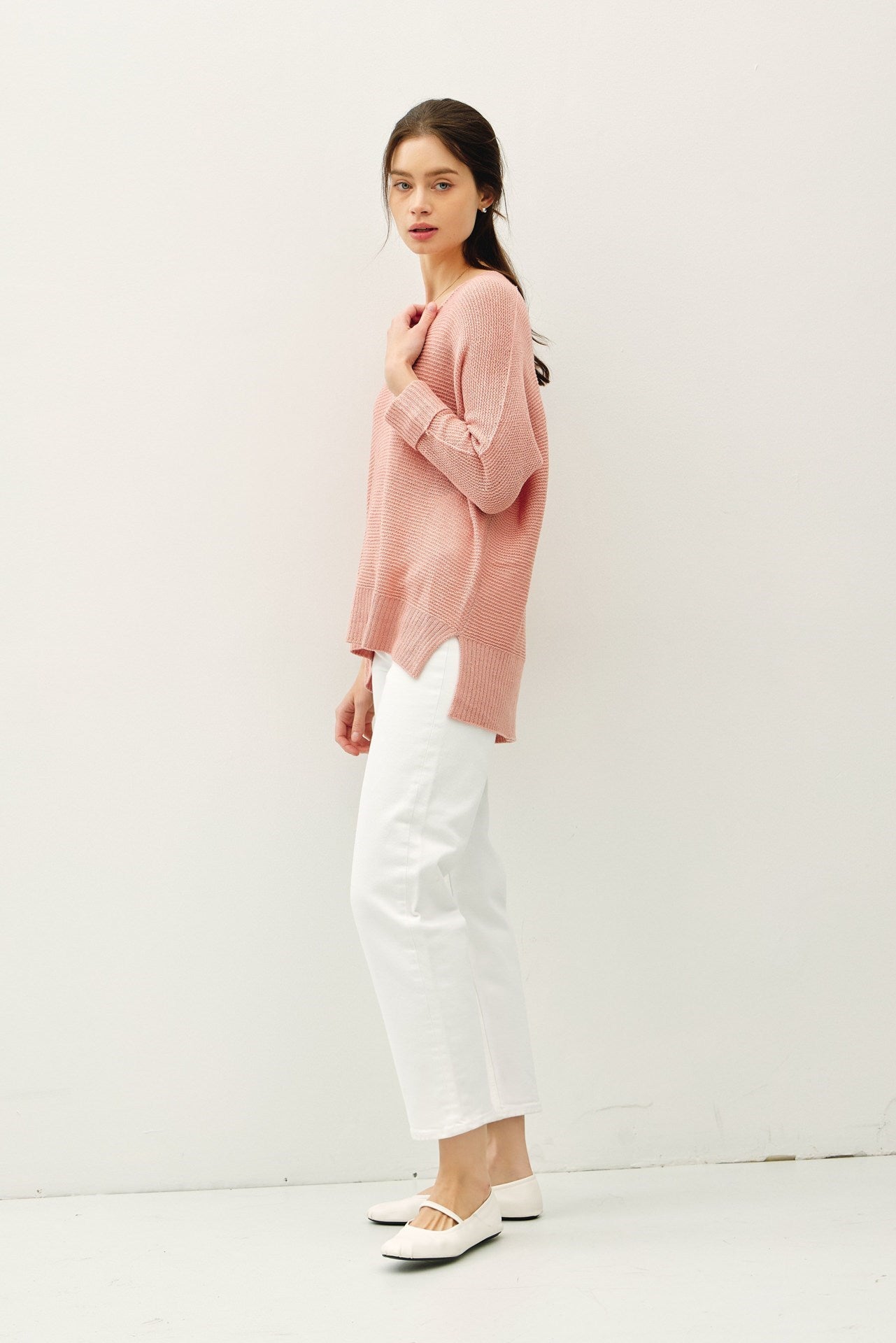 Addie Sweater-Blush