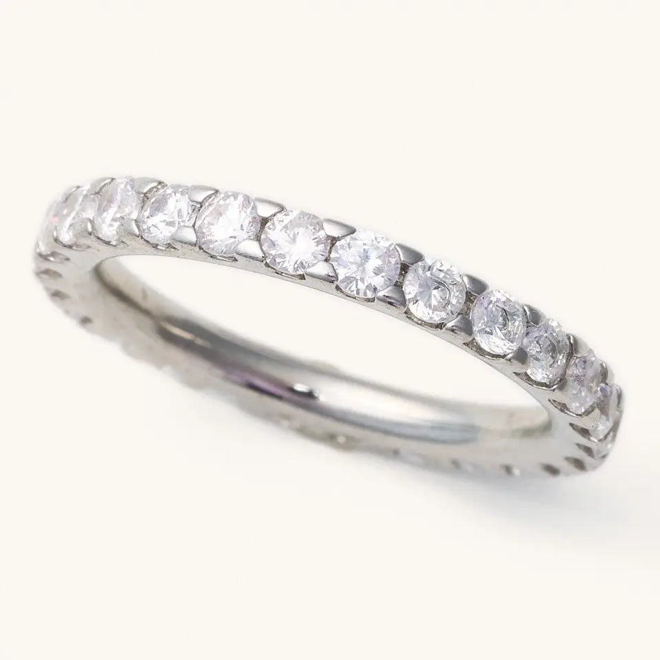 Merit Silver Crystal Ring