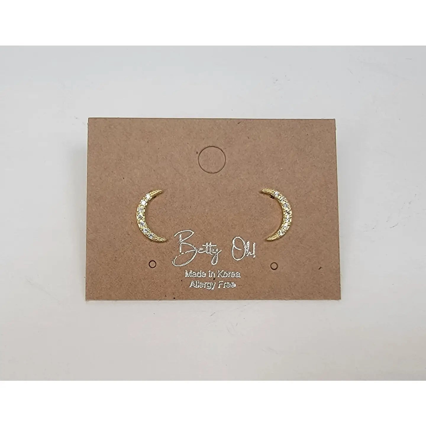 Moon Shape Post Earring