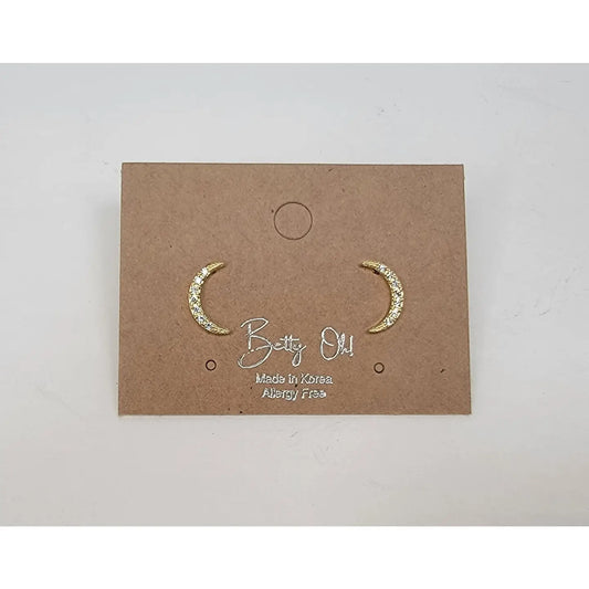 Moon Shape Post Earring