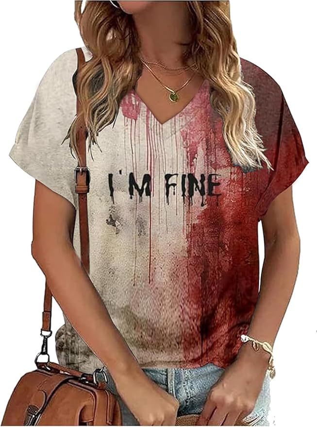 I'm Fine Bloody T-Shirt for Women