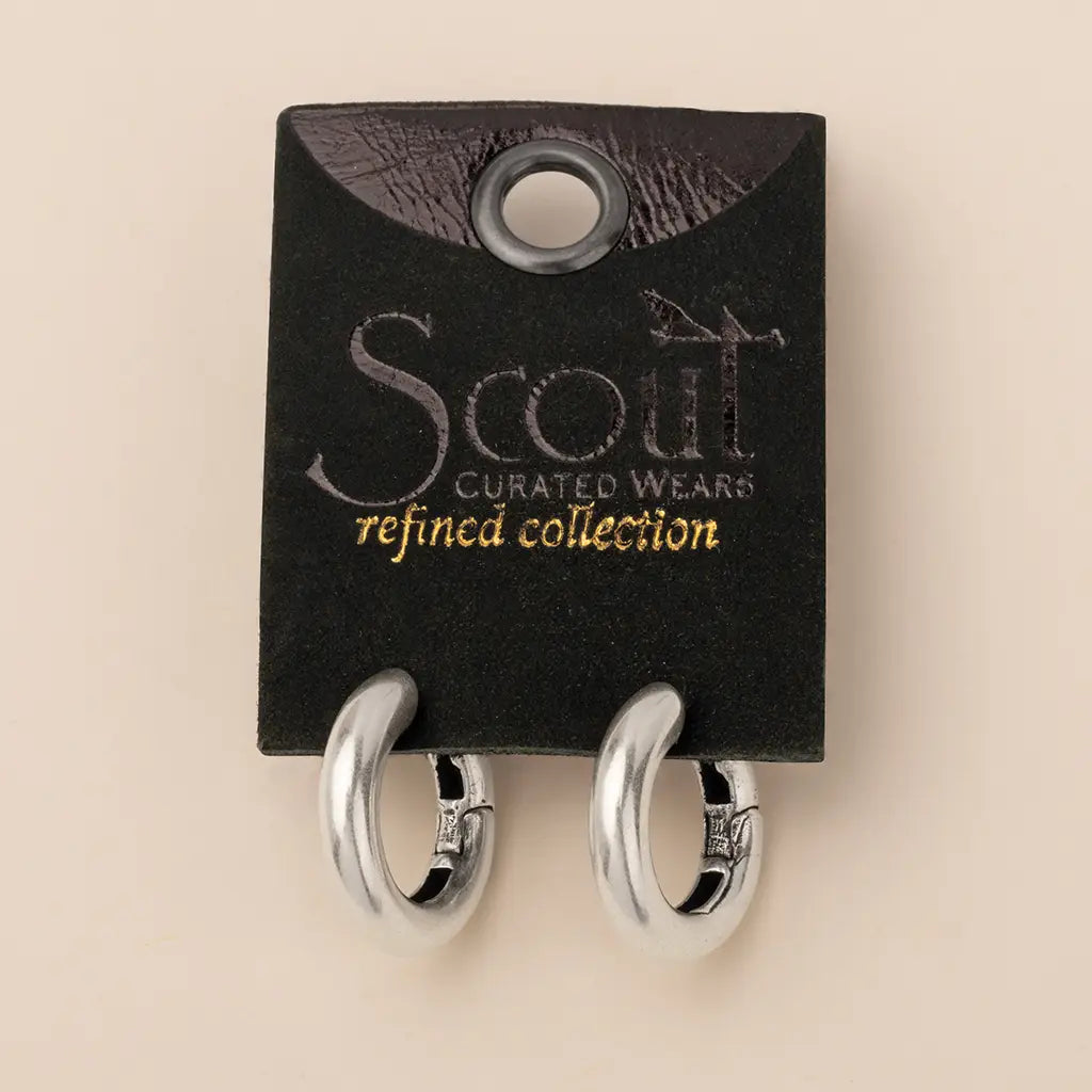 Refined Earring Collection - Stellar Hoop/Silver