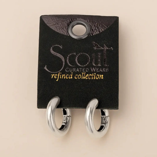 Refined Earring Collection - Stellar Hoop/Silver