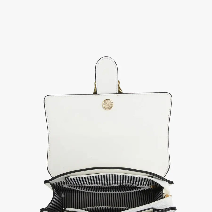 Anya Color Block Crossbody w/ Guitar Strap