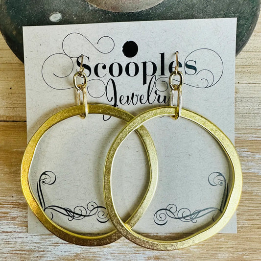 Rings and Hoops Gold=Earrings