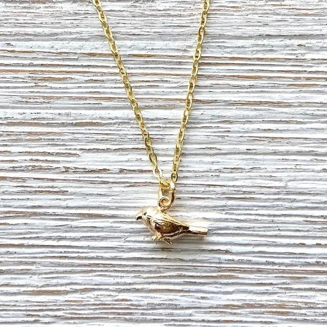 Bird Necklace Dainty