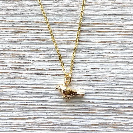 Bird Necklace Dainty