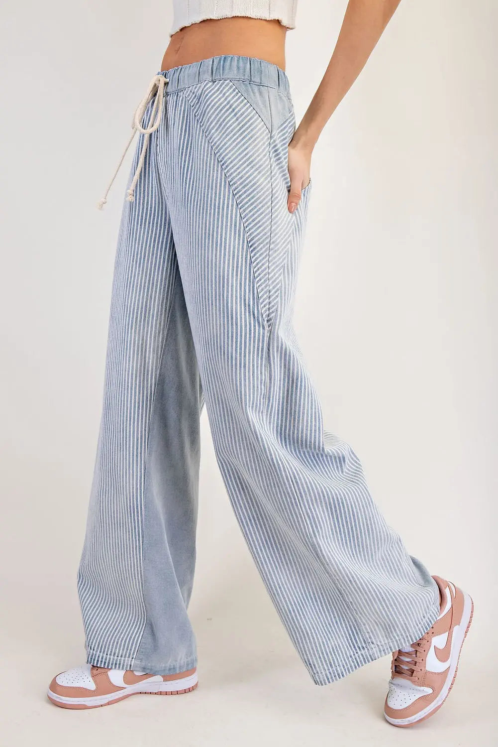 Blake Mineral Washed Striped Drawstring Pants