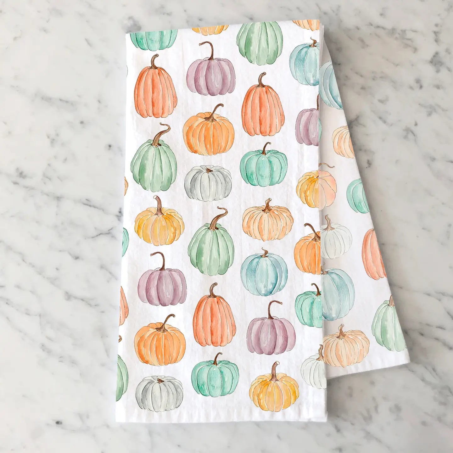 Colorful Pumpkins Kitchen Towel