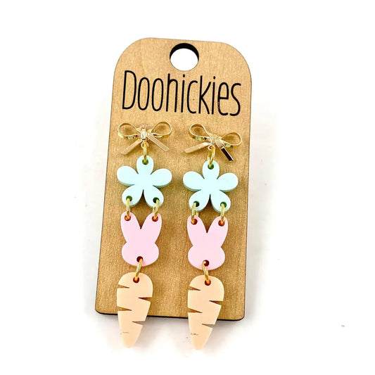 Easter Trifecta Dangles - Easter Earrings
