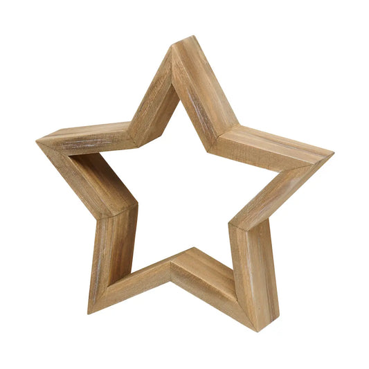 Lrg. Wood Hollow Star