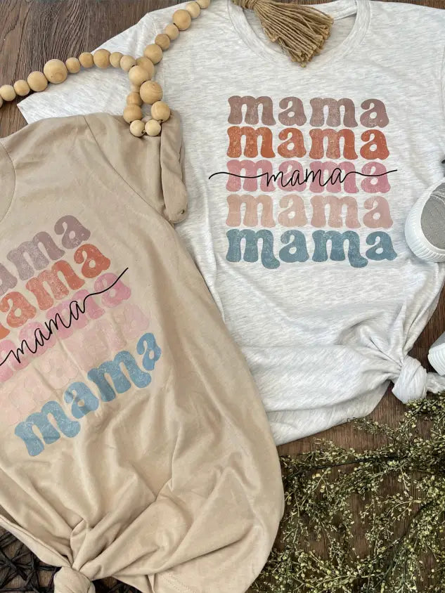 Boho Mama Tee-Ash