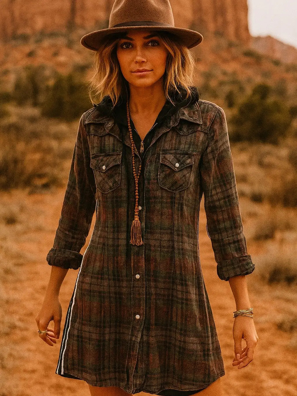 Layla Flannel Tunic