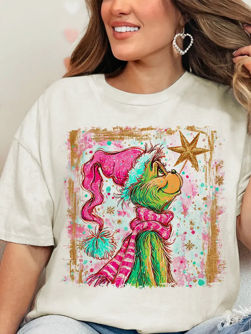 Grinch Christmas Star TEE
