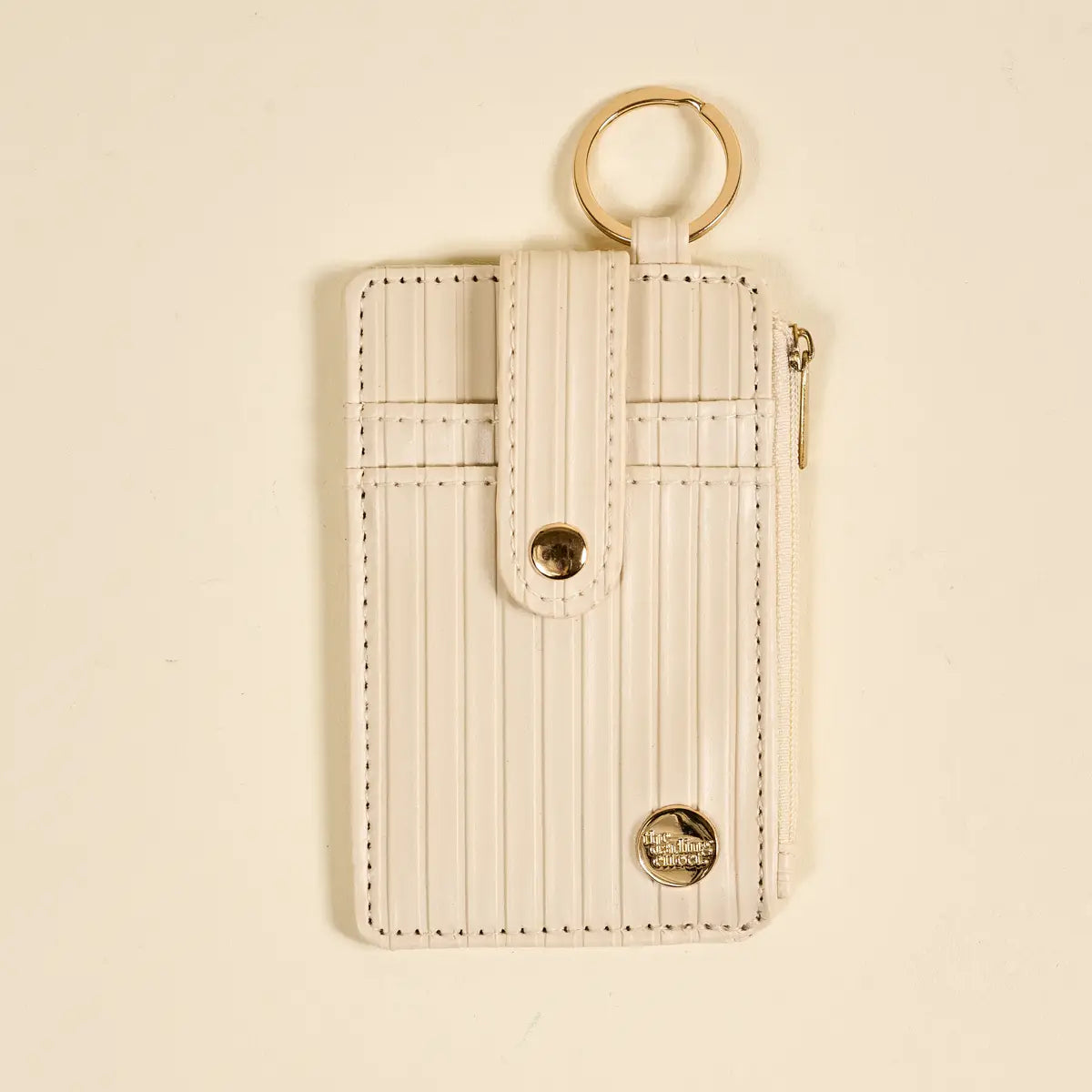 Ripple Ridge Keychain Wallet–Oat
