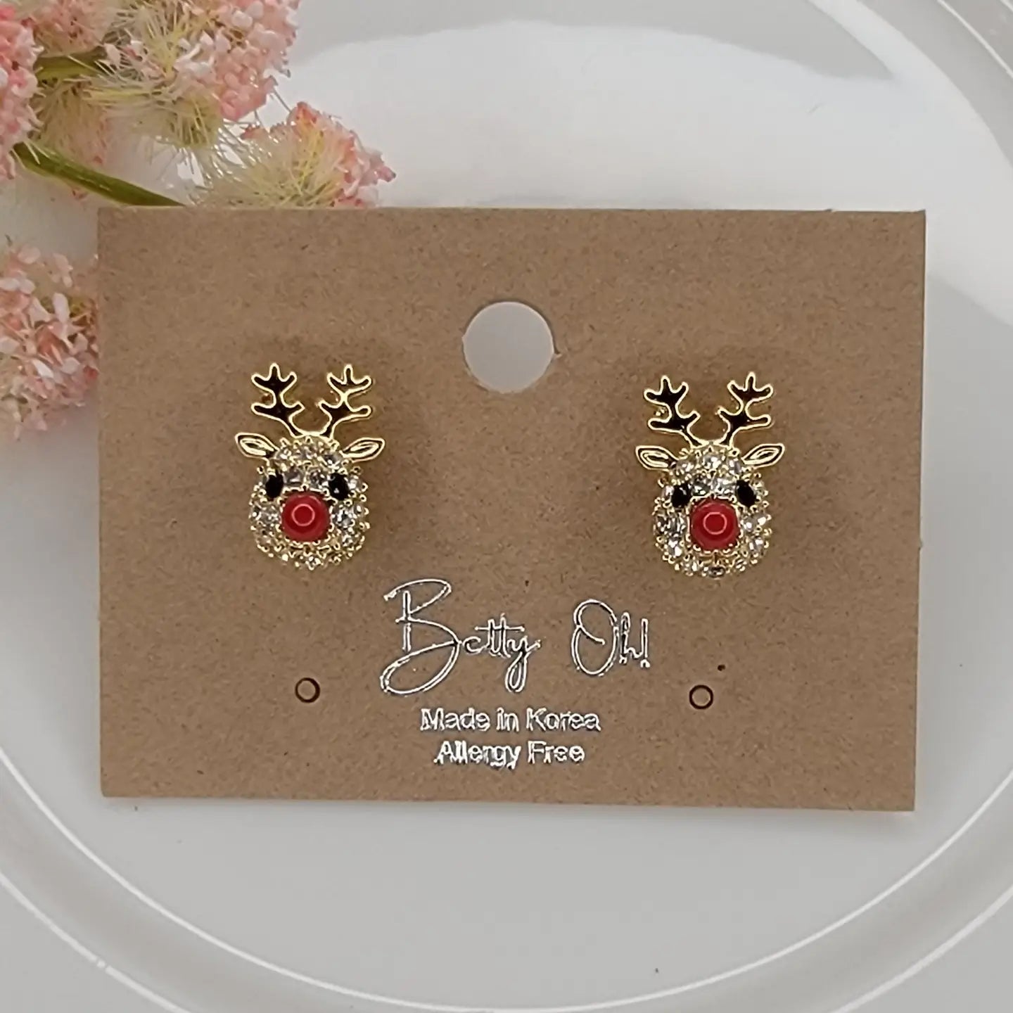 Reindeer Post Earrings