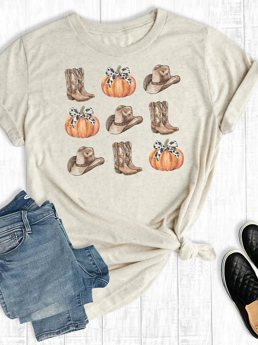 Western Fall Pumpkins Graphic Tee
