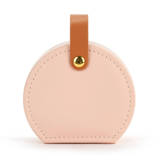 Pink Travel Jewelry Case - 4x3in