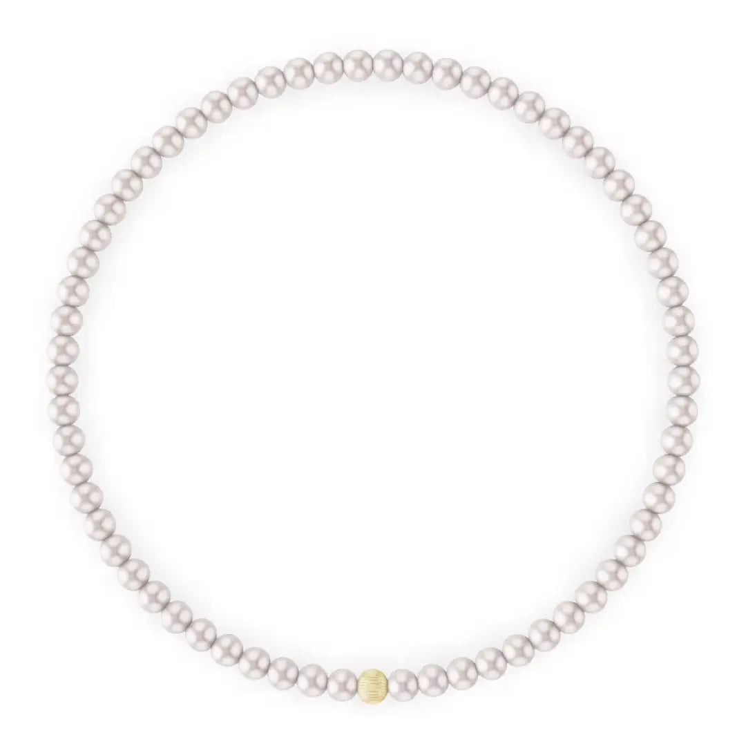 Kylar Mack 6.5" 3mm White Pearl Bracelet