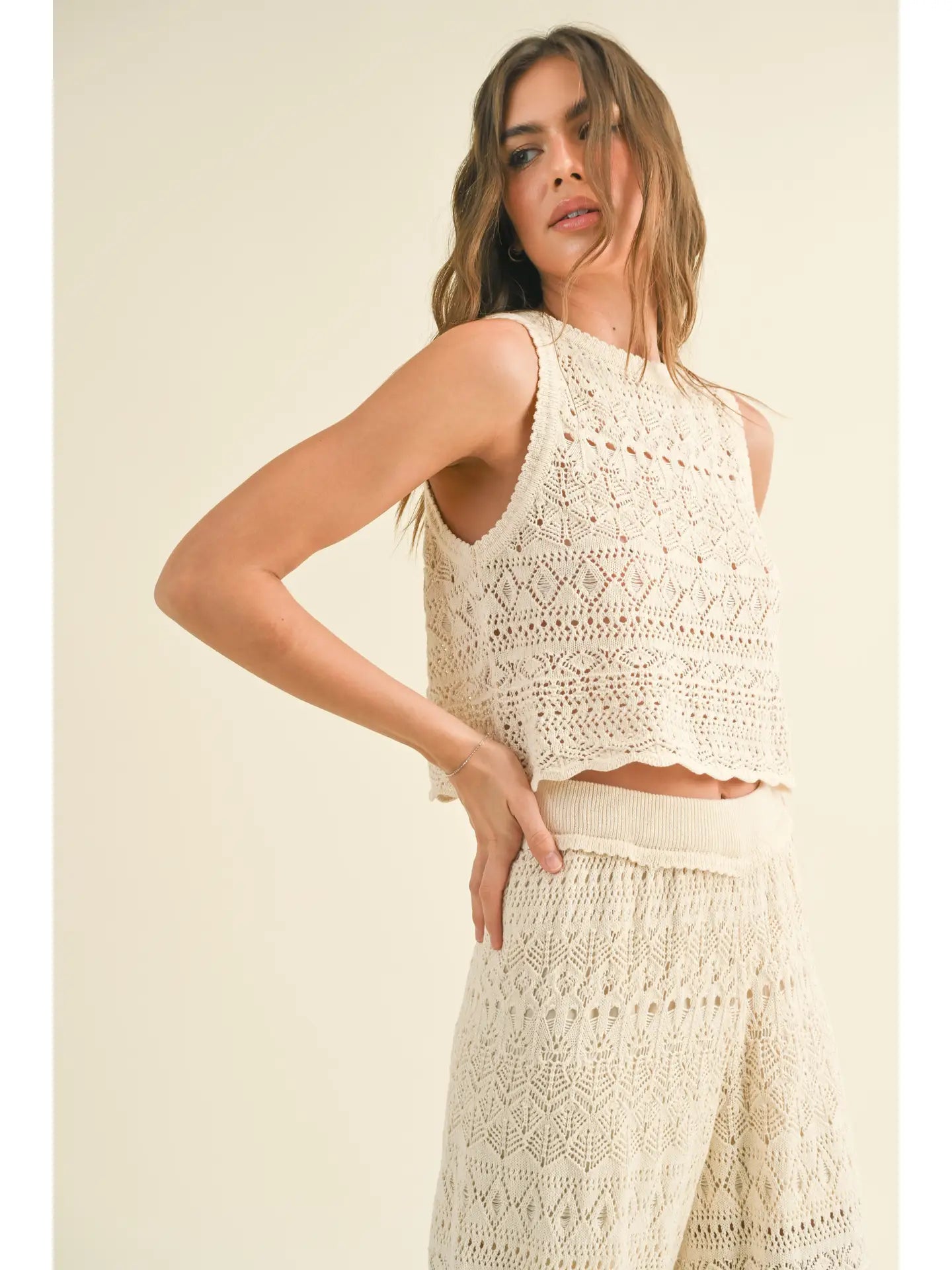 Twila Crochet Pattern Back Button Top