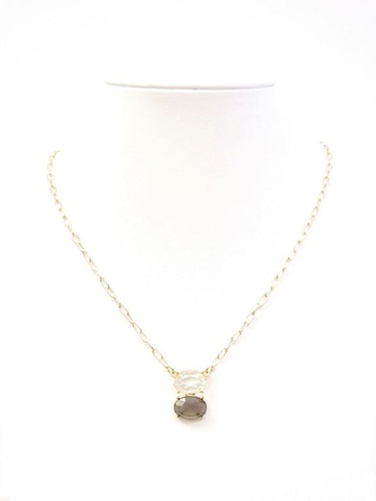 Dulla Smokey Clear Necklace