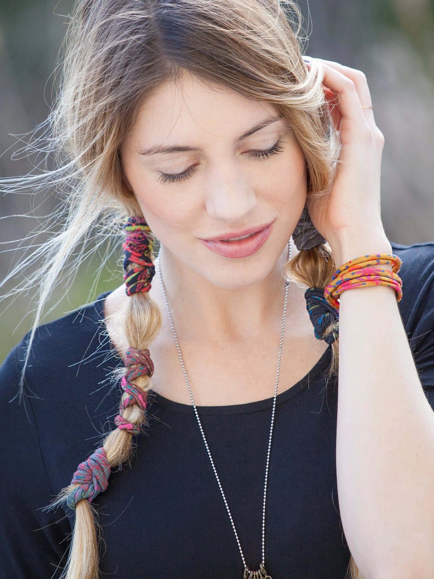 Boho Bands Purple/Mustard/Charcoal
