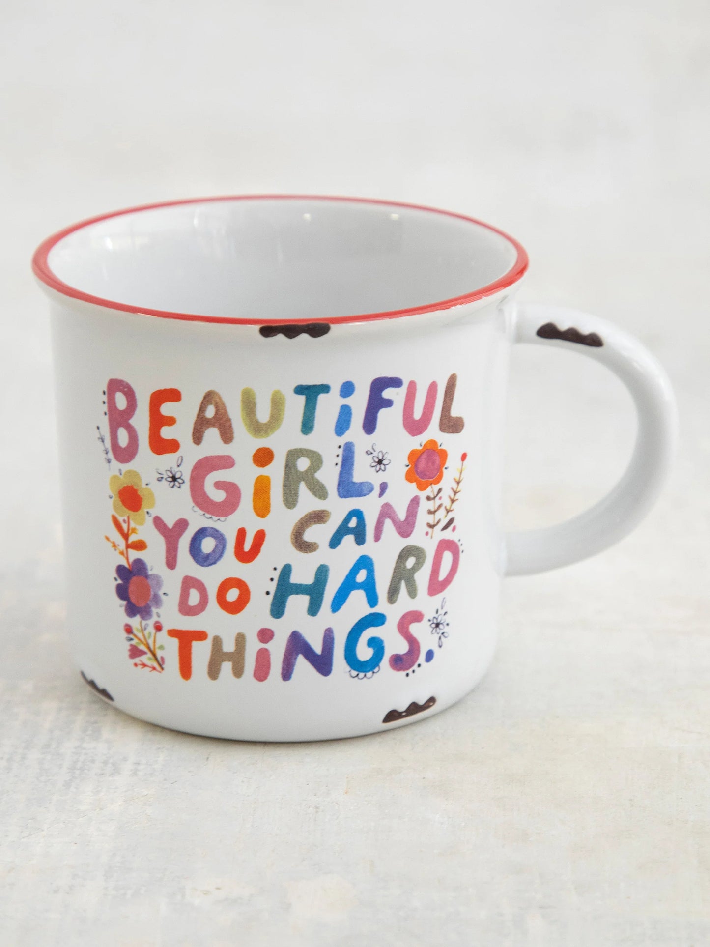 Camp Coffee Mug - Beautiful Girl You Can Do Hard Things