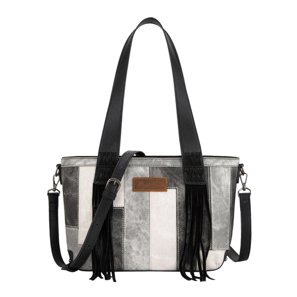 Wrangler Patchwork Denim Handbag-Black or Brown