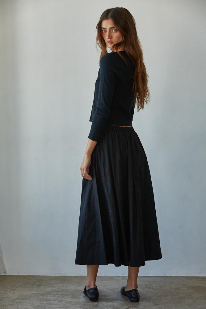 Sweet Emma Cardigan Top-Black