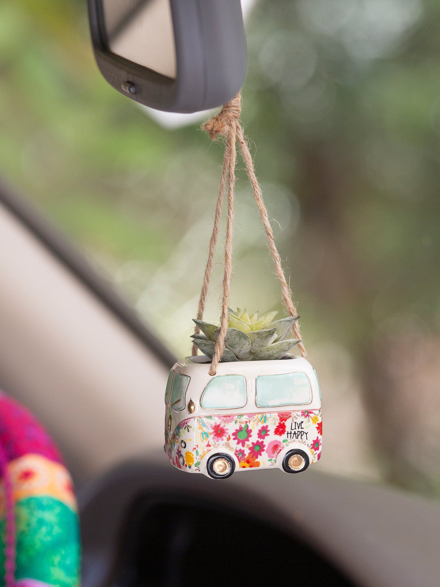 Mini Hanging Succulent Van Happy