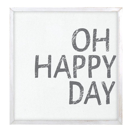 Face to Face 22" Sq Word Board - Oh Happy Day
