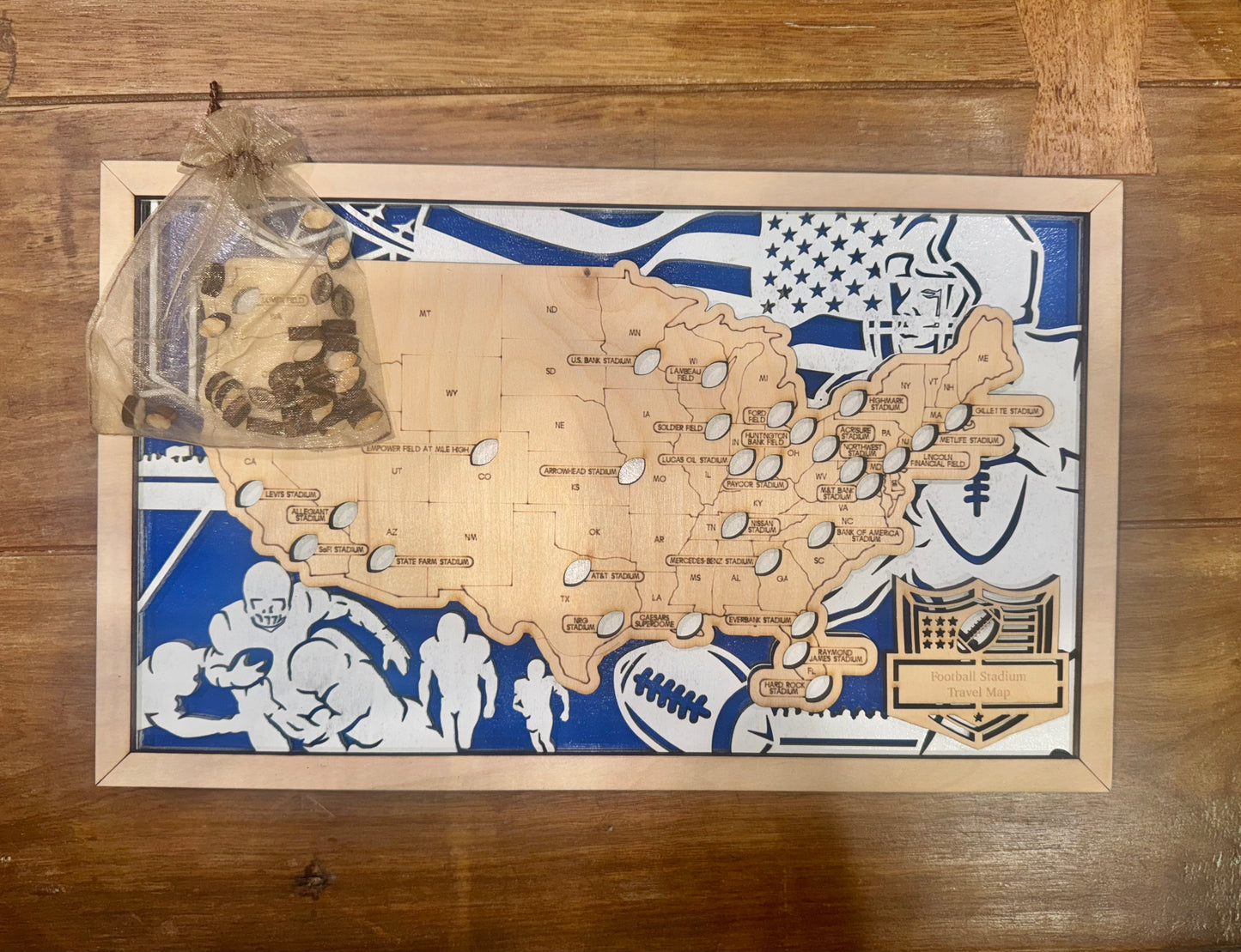 Football Stadium  Map with Inserts