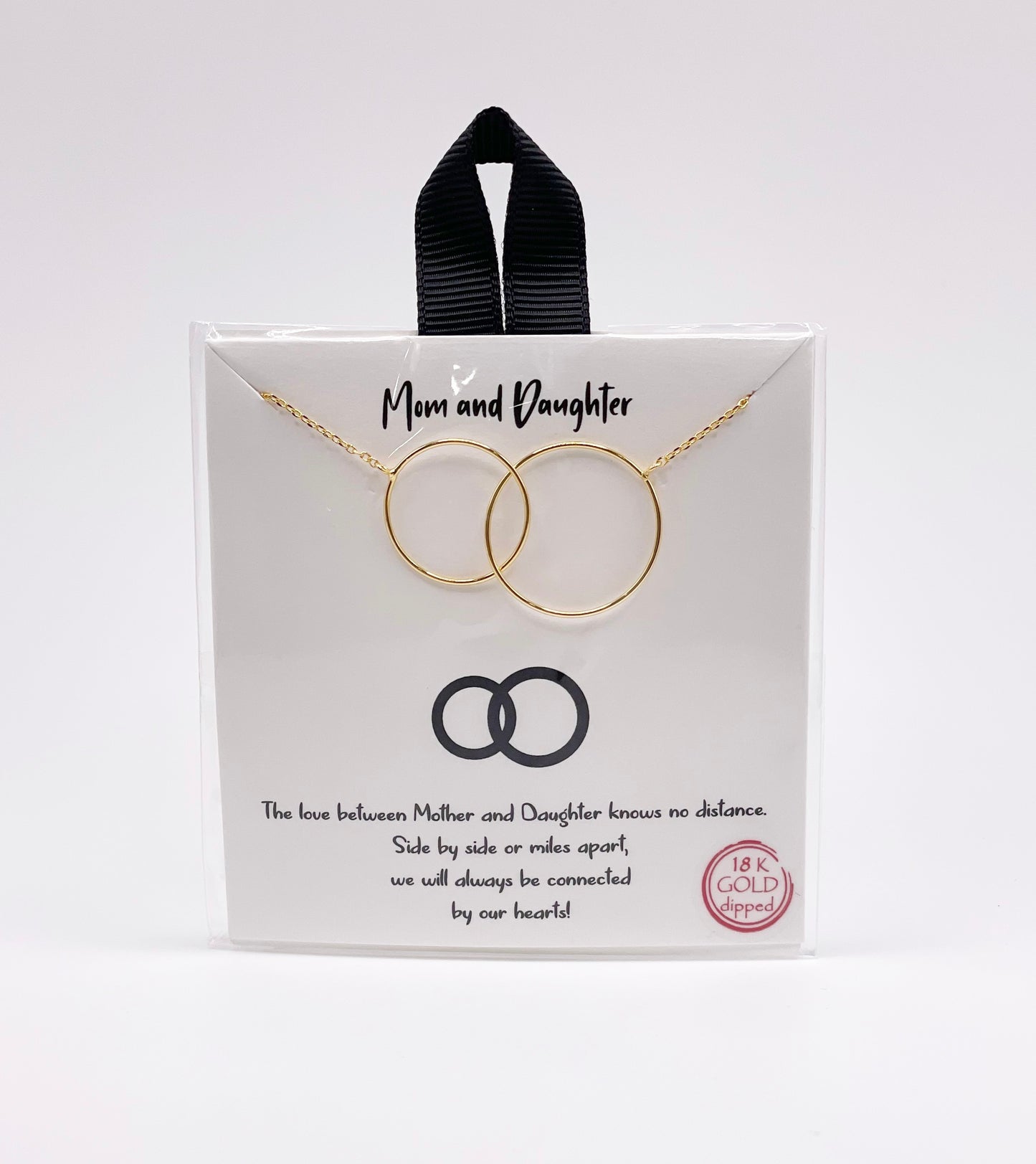 Mom & Daughter Necklace-Gold